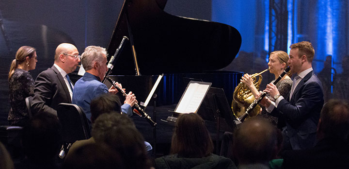A CSO musician during a Chamber Players performance